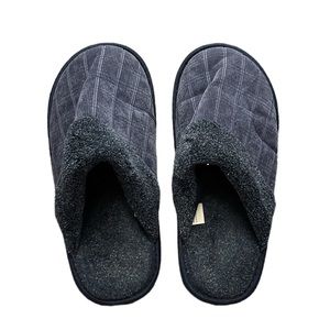 Gold Toe Corduroy Scuff Slippers with Sherpa Collar and Lining